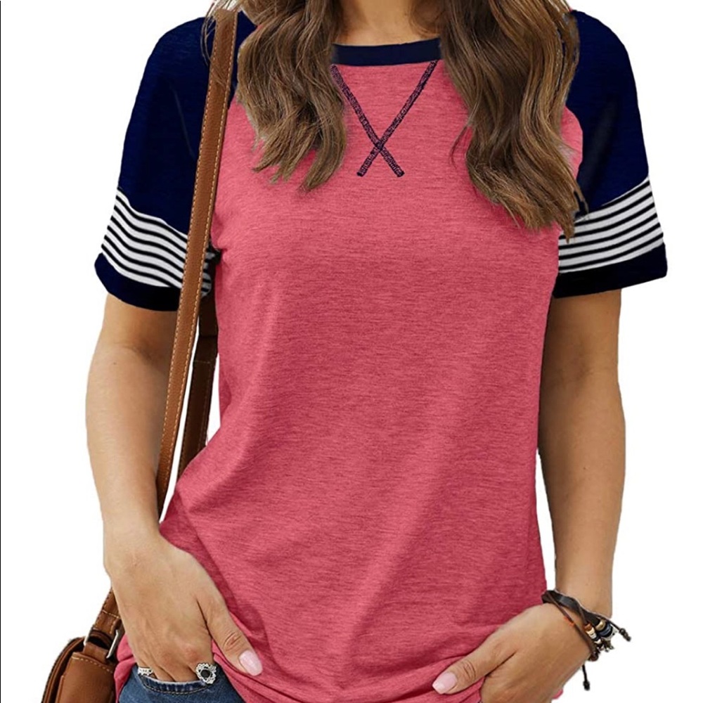 Women’s Striped Color block casual top
